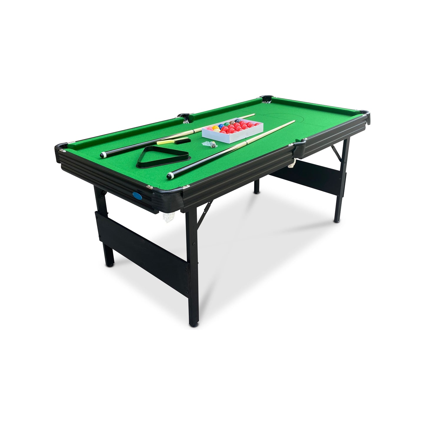 Crucible Snooker Table | Folding | Black Steel Frame | 6ft Size