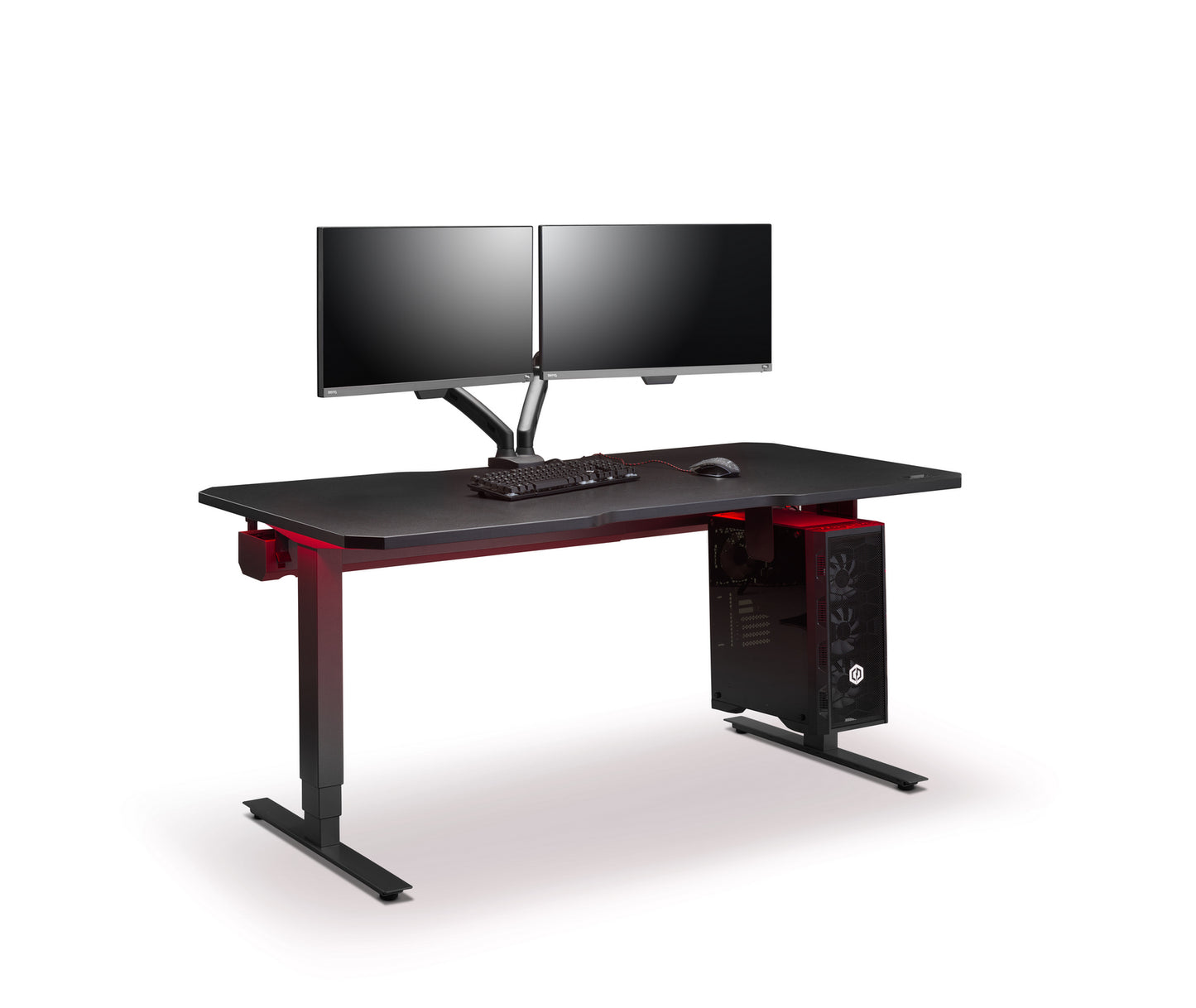 Professional Extreme Height Adjustable Gaming Desk | Extra Heavy Duty